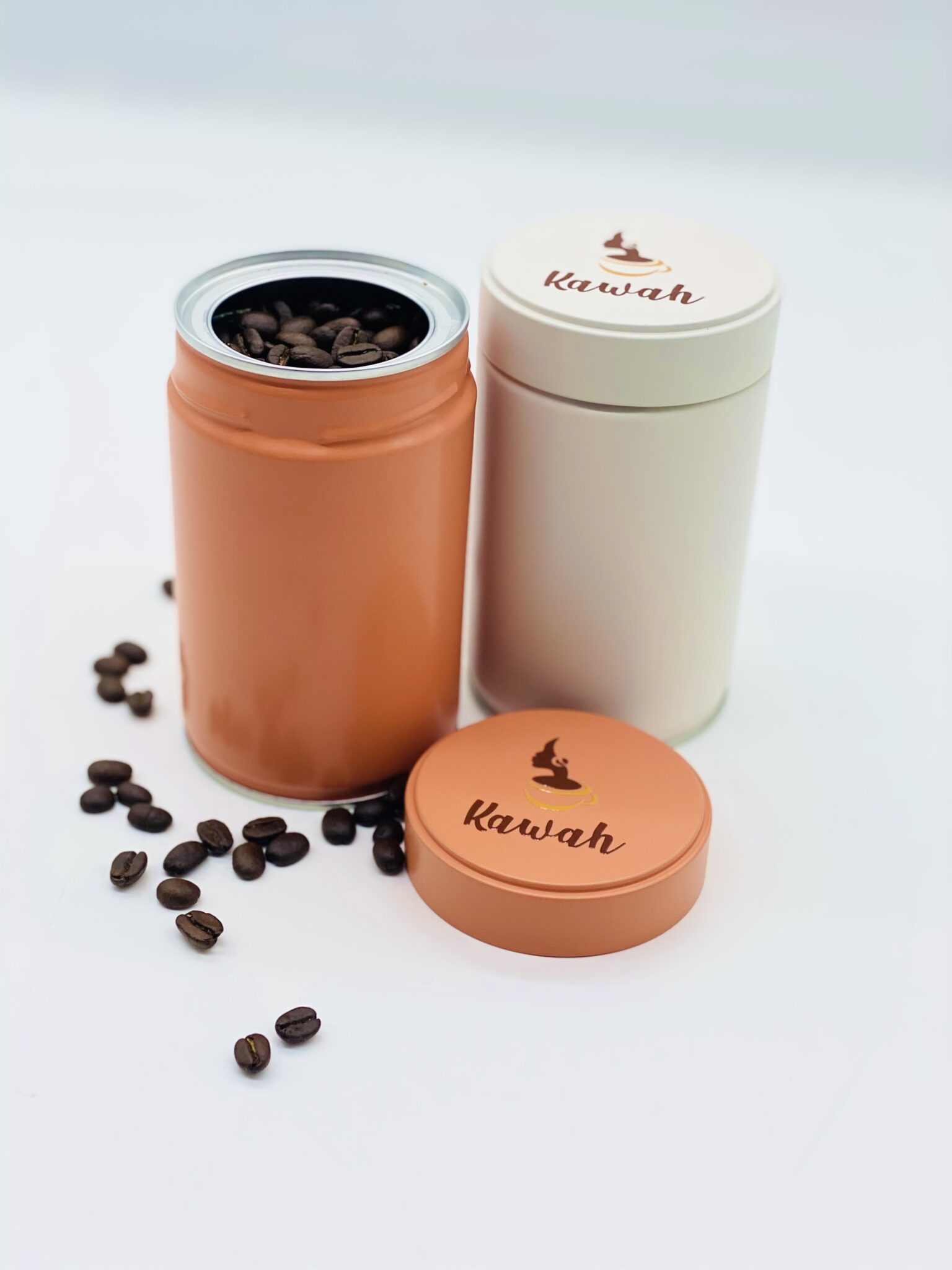 Customisable coffee tins Kawah Coffee